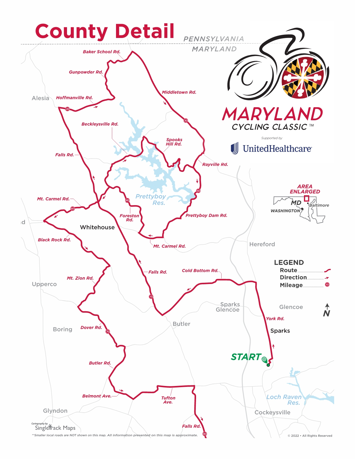 Route Maryland Cycling Classic